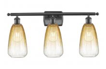 Innovations Lighting 516-3W-OB-G480-6AM - Brookhaven Almond - 3 Light - 26 inch - Oil Rubbed Bronze - Bath Vanity Light
