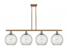 Innovations Lighting 516-4I-BB-G122-10CSN - Farmhouse Chicken Wire - 4 Light - 48 inch - Brushed Brass - Cord hung - Island Light