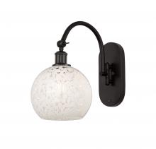 Innovations Lighting 518-1W-OB-G1216-8WM - White Mouchette - 1 Light - 8 inch - Oil Rubbed Bronze - Adjustable Swing Arm