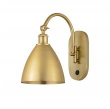 Innovations Lighting 518-1W-SG-MBD-75-SG - Bristol - 1 Light - 8 inch - Satin Gold - Adjustable Swing Arm
