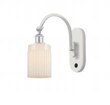 Innovations Lighting 518-1W-WPC-G341 - Hadley - 1 Light - 5 inch - White Polished Chrome - Adjustable Swing Arm