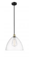 Innovations Lighting 616-1S-BAB-GBD-162-LED - Bristol - 1 Light - 16 inch - Black Antique Brass - Cord hung - Pendant