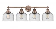 Innovations Lighting 616-4W-AC-G74 - Bell - 4 Light - 35 inch - Antique Copper - Bath Vanity Light