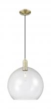 Innovations Lighting 716-1P-AB-G124-14 - Athens - 1 Light - 14 inch - Antique Brass - Cord hung - Mini Pendant