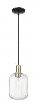 Innovations Lighting 716-1P-BAB-G460-7CL - Preston - 1 Light - 6 inch - Black Antique Brass - Cord hung - Mini Pendant