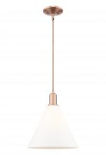 Innovations Lighting 716-1S-AC-GBC-121 - Berkshire Glass - 1 Light - 12 inch - Antique Copper - Stem hung - Mini Pendant