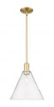 Innovations Lighting 716-1S-SG-GBC-122 - Berkshire Glass - 1 Light - 12 inch - Satin Gold - Stem hung - Mini Pendant