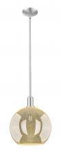 Innovations Lighting 716-1S-SN-G128-12 - Athens - 1 Light - 12 inch - Brushed Satin Nickel - Stem hung - Mini Pendant