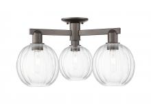 Innovations Lighting 716-3F-OB-G458-7CL - Preston - 3 Light - 6 inch - Oil Rubbed Bronze - Semi-Flush Mount