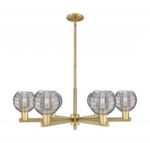 Innovations Lighting 716-6CR-BB-G1213-6SM - Athens Deco Swirl - 6 Light - 24 inch - Brushed Brass - Chandelier