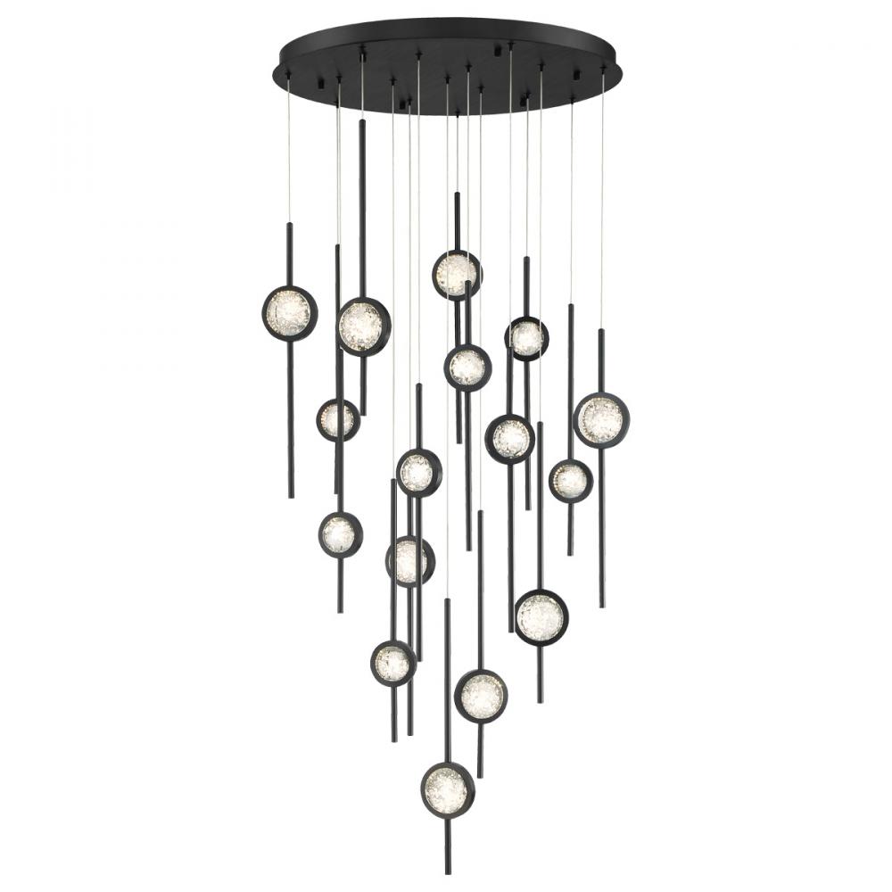 BARLETTA,16LT LED CHAND, BLK