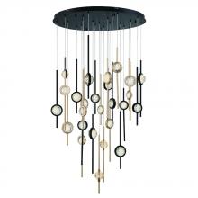 Eurofase 43890-033 - BARLETTA,26LT LED CHAND,BLK/GD