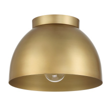 Hunter 48133 - Hunter Erling Luxe Gold 1 Light Medium Flush Mount Ceiling Light Fixture