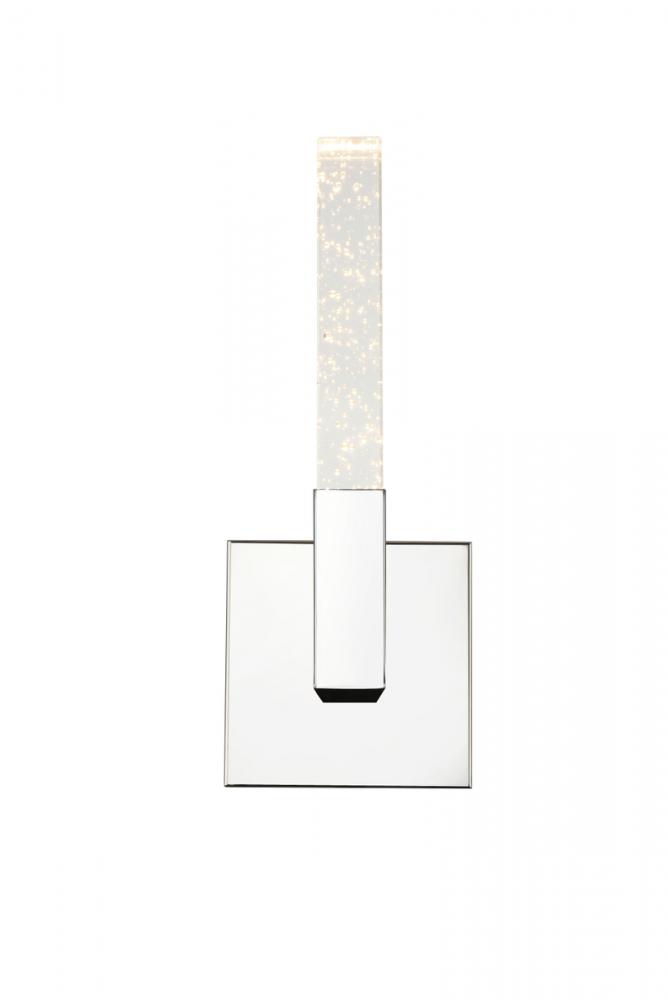 Noemi Wall sconce W6" E6.5" H14.5" L1 DIM 3CCT Chrome