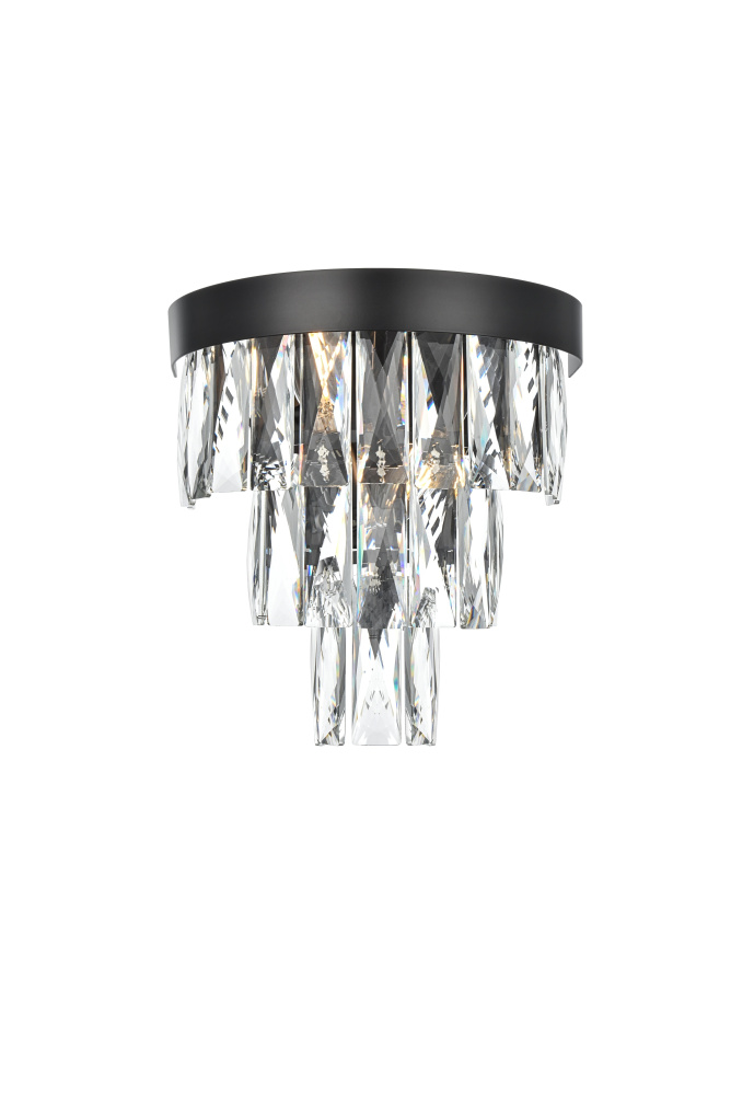 Wall Sconce W10"S6.3"H10.5"L2 Black