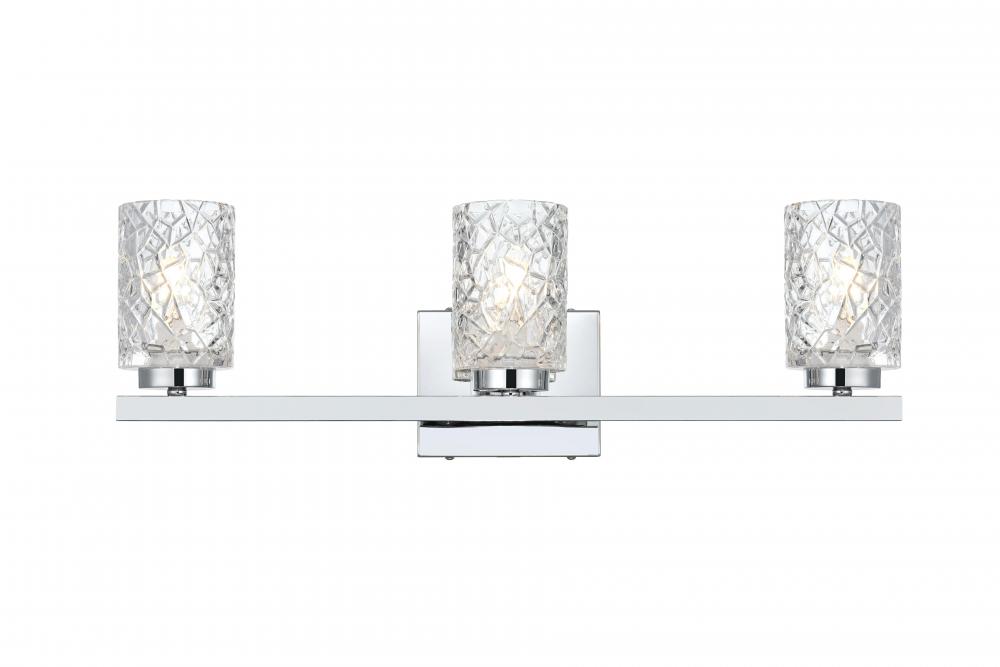 Cassie Wall sconce W24"E5.2"H7.7" Chrome