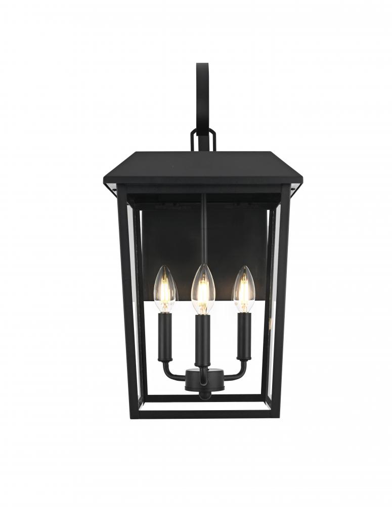 Wall Sconse W11"D12.2"H21.6" Black