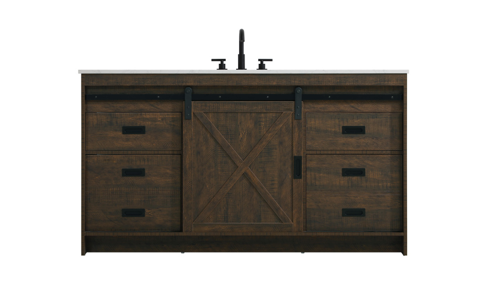 Vanity Cabinet 1Dr 4Dw 60''x34''x22'' Expresso