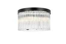 Elegant 1070F16BK - Harlow 16 inch Flush Mount in Black