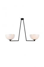 Elegant LD2350BK - Jeanne Ceiling Lamp L46.1W13"H31.1" Black