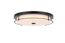 Elegant LD304F20BK - Kolson 20 inch LED Flush Mount in Black