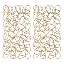Uttermost 04124 - Uttermost In The Loop Gold Wall Art S/2